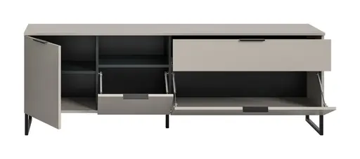 Wohnwand - Kaschmir, Schwarz