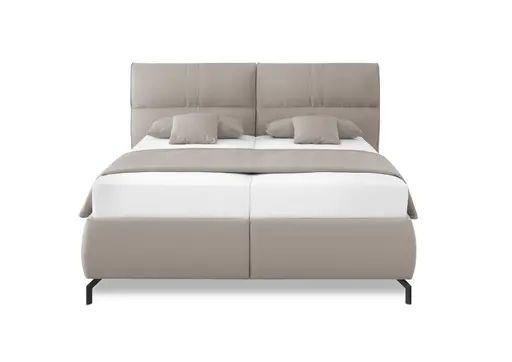 Polsterbett - Liegefläche ca. 180x200 cm, Stoff, Grau