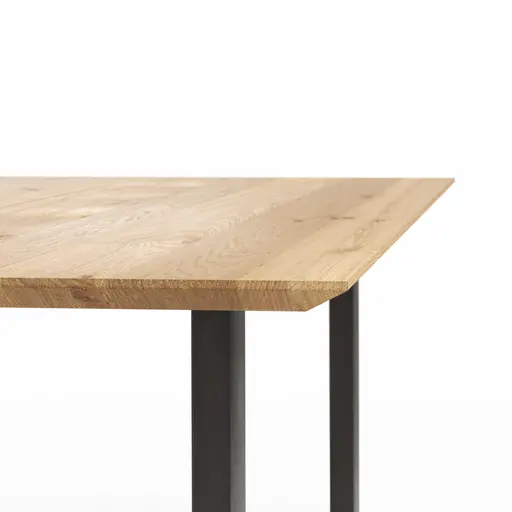 Esstisch Clifton - mit Einsätzen, LB ca. 200x100 cm, Wildeiche massiv, natur geölt