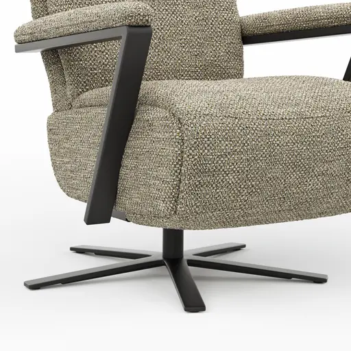  Drehsessel Enno Lazyline - Größe M inkl. Relaxfunktion, Stoff, Lime