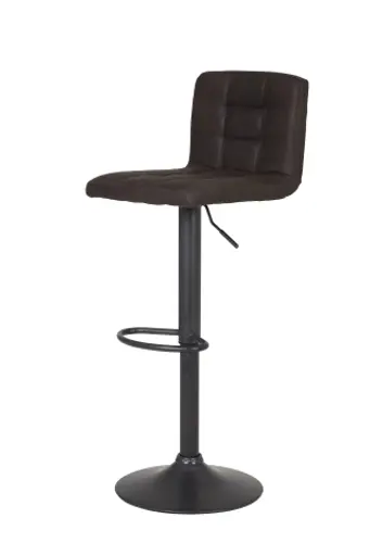 Barhocker - höhenverstellbar, Stoff, Schlamm