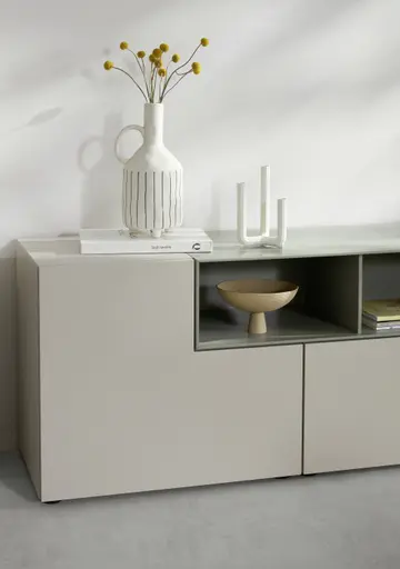 Sideboard 3900 - BHT ca. 220x62x45 cm, Lack, Kaschmir