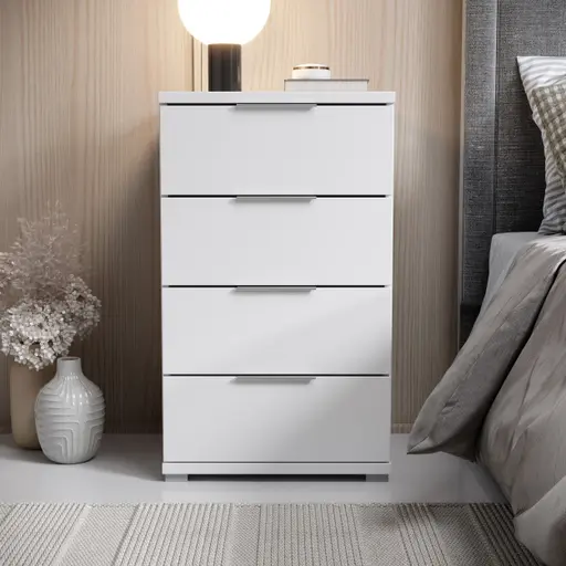 Nachtkommode- Weiß