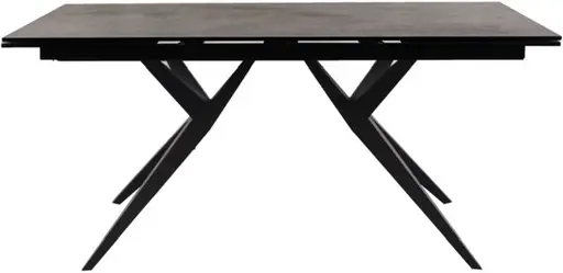 Esstisch MICHELA - ausziehbar, LB ca. 95x180 cm, Keramik, Dunkelgrau