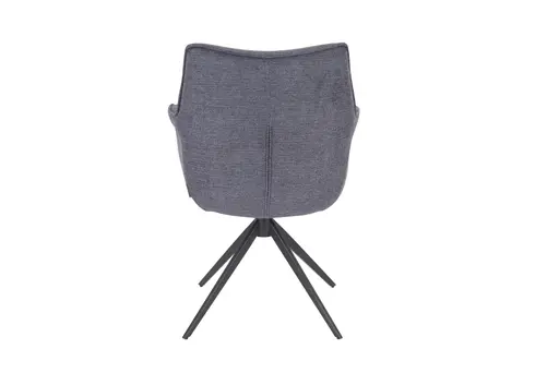 Armlehnstuhl MAIKE - drehbar, Stoff, Marine