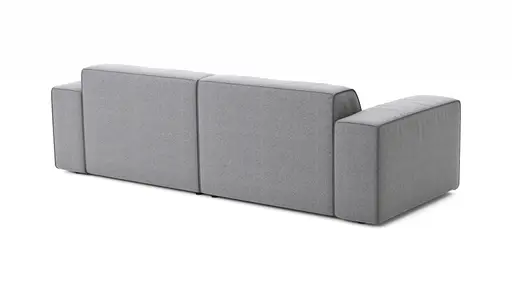 Sofa Elementos - 3-Sitzer, Stoff, Grau