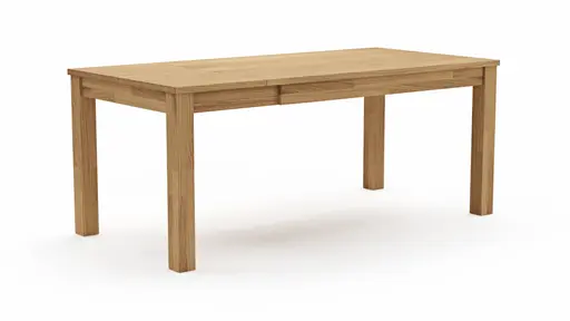 Esstisch Dinner - verlängerbar, LB ca. 140x90 cm, Wildeiche massiv