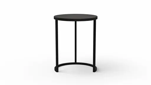 Beistelltisch Kai - LBH ca. 39x39x50 cm, Metall, Schwarz