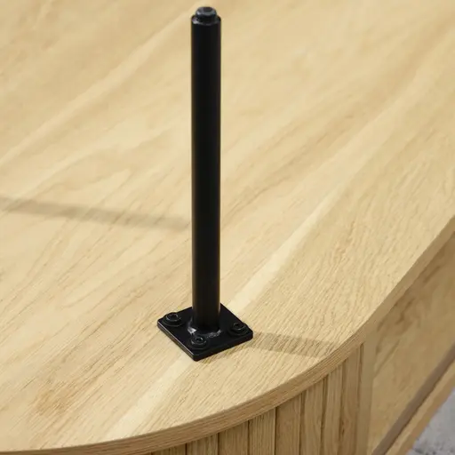 TV-Lowboard - B ca. 120 cm, Eiche Furnier, Natur