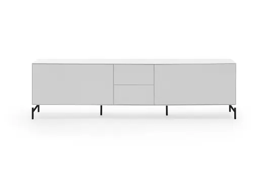 Lowboard Edge - Lack, Weiß