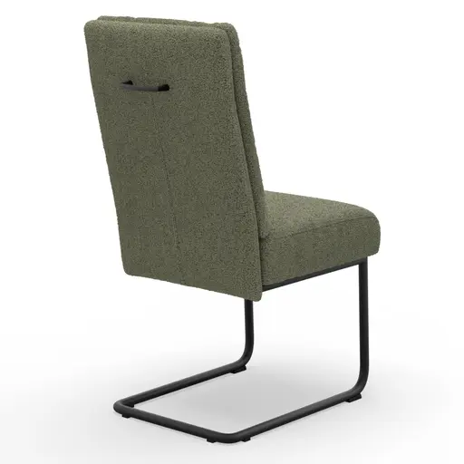 Freischwinger Ravina - Stoff, Olivgrün