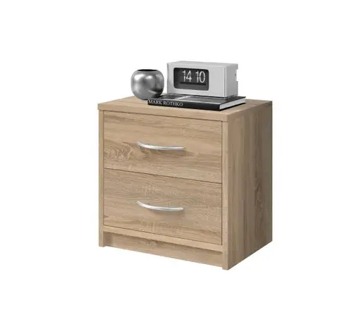 Nachtkommode - Eiche Dekor