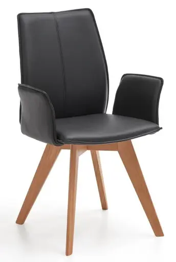 Stuhl LS 992421 - Stoff, mit Armlehne, Schlamm