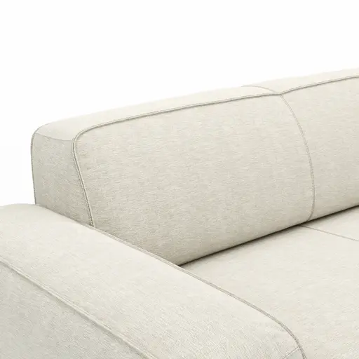 Sofa Denver - 2,5-Sitzer, Stoff, Natur