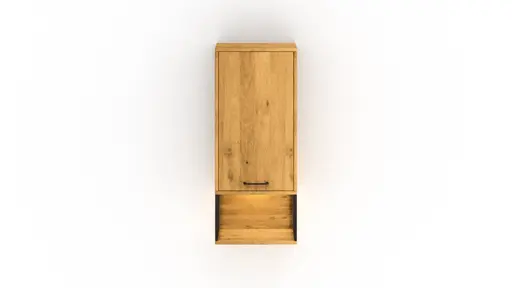 Hängevitrine Savannah - inkl. Beleuchtung, Wildeiche massiv, natur geölt