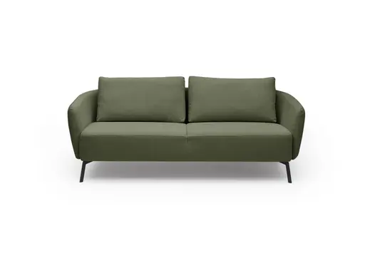 Sofa CARLLOTA - 3-Sitzer, Stoff, Dunkelgrün
