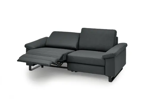 Sofa CALM PLUS 2.0 - 3-Sitzer, Relaxfunktion teilmotorisch, Stoff, Anthrazit