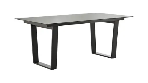 Esstisch Dinner -  LB ca. 180x95 cm, Kunststoff, Grau