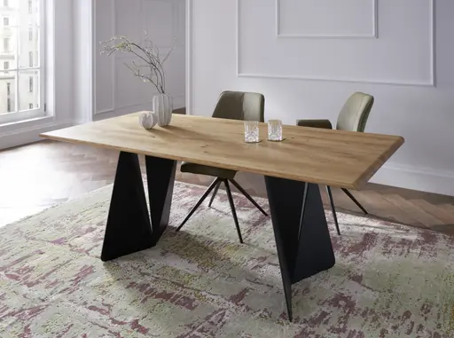 Esstisch Cinque Passi - LB ca. 240x95 cm, Asteiche massiv natur