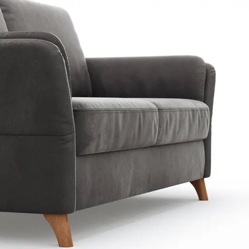 Sofa Vayra - 2,5-Sitzer, Stoff, Anthrazit