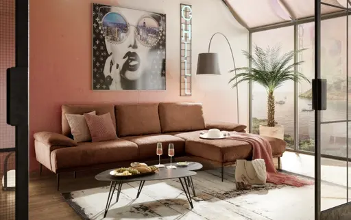 Couchtisch - 2er Set, Stein, Dunkel