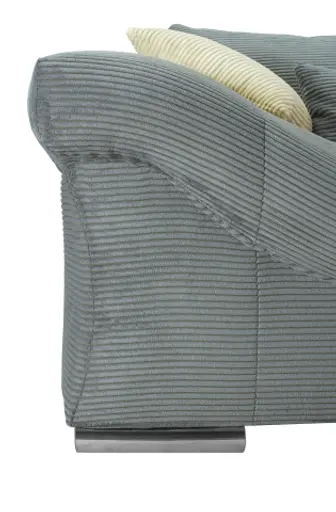 Ecksofa - 2-Sitzer, Ecke rechts, Stoff,  Dunkelgrau