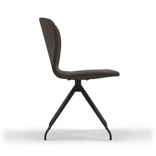 Stuhl Saltino - Stoff, Dunkelbraun