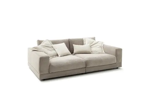Megasofa Juni Lounge - B ca. 252 cm, Cord, Taupe