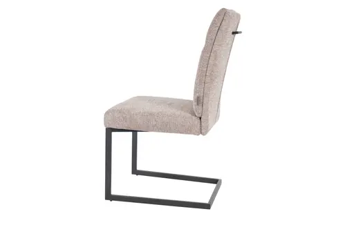 Freischwinger MAGGIE - Stoff, Kaffee