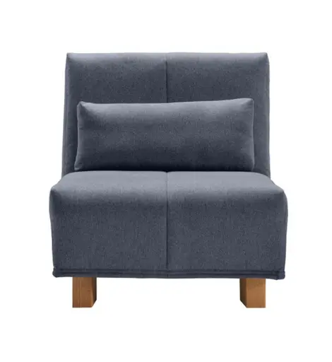 Funktionssessel EASY DELUXE - 1-Sitzer, 80 cm inkl. Schlaffunktion, Stoff Blau