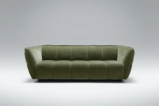 Sofa Hedda - 3-Sitzer, Chenille, Khaki