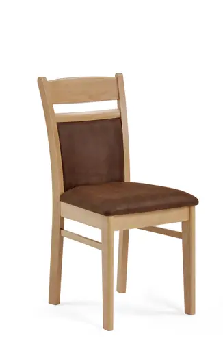 Polsterstuhl - Polyester, Braun