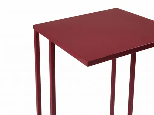 Beistelltisch - LB ca. 43x38 cm, Bordeauxrot