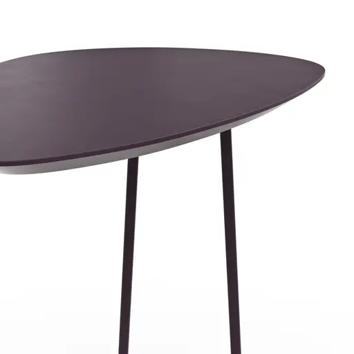 Sofatisch Fano - LBH ca. 57x39x54 cm, Fenix, Aubergine