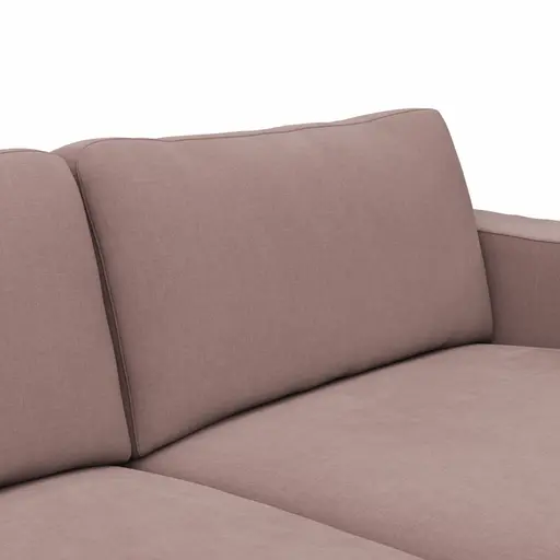 Megasofa Juni Lounge - B ca. 252 cm, Stoff, Rosé