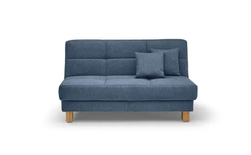 Funktionssofa EASY Optik B - 2-Sitzer, 155 cm inkl. Schlaffunktion, Stoff, Blau
