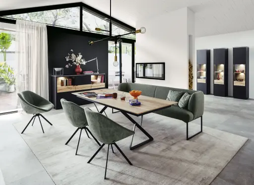 Esstisch - ausziehbar, LB ca. 220x100 cm, Eiche Furnier