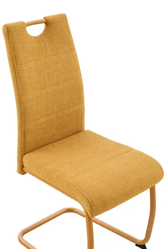 Freischwinger - Stoff, Gelb