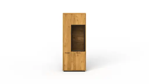 Vitrine Savannah - Wildeiche massiv, natur geölt