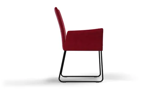 Armlehnstuhl Saragossa - Stoff, Rot