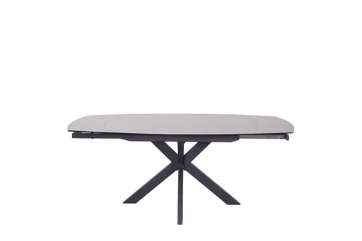 Esstisch MEGGIE - ausziehbar, LB ca. 130x100 cm, Glaskeramik, Grau