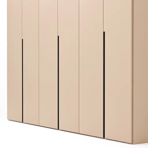Drehtürenschrank Loretto - B ca. 280 cm, Lack matt, Sand