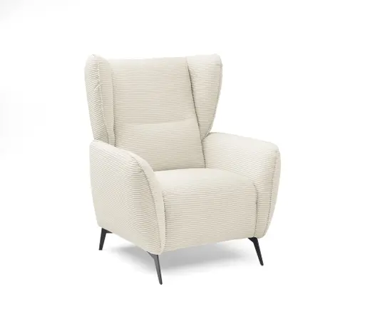 Sessel EILA - Stoff, Creme