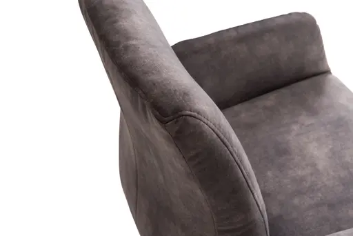 Armlehnstuhl - drehbar, Stoff, Dunkelgrau