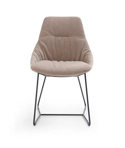 Stuhl Pegara - Stoff, Beige