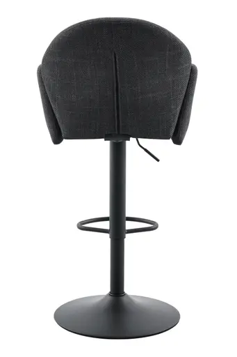 Barhocker - drehbar, höhenverstellbar, Stoff, Anthrazit