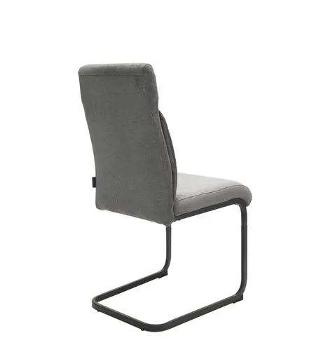 Freischwinger MAIDA - Stoff, Silberfarben