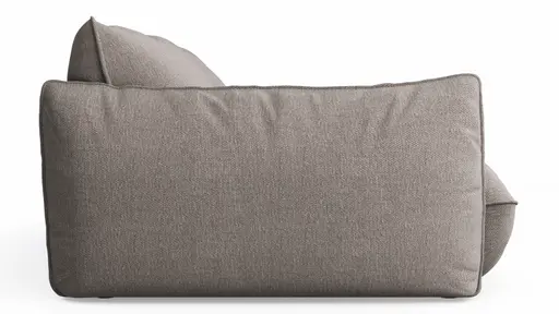 Sofa Fluffy - 4-Sitzer inkl. Rückenlehne verstellbar, Stoff, Taupe