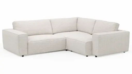 Ecksofa Lilaia - 2-Sitzer links, Ecke, 1,5-Sitzer Tief, Stoff, Kaschmir