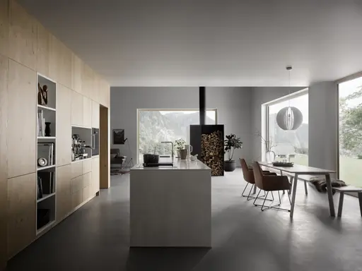 Inselküche 57.150 CO 10 519, Asteiche bianco hell